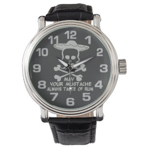 Rum Moustache custom colour watches