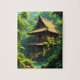 Rumah di Tepi Sungai - A Riverside Home Jigsaw Puzzle