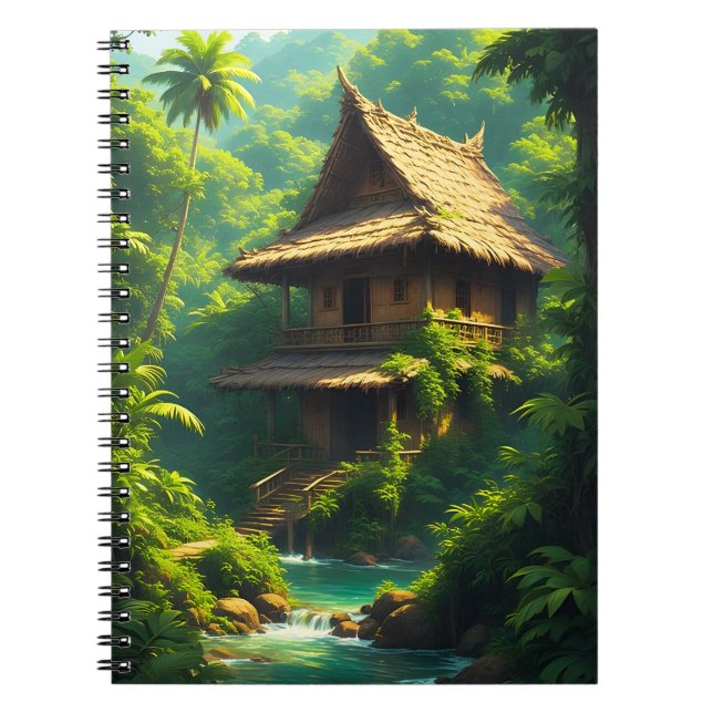 Rumah di Tepi Sungai - A Riverside Home Notebook (Front)