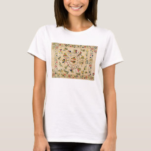 Rumal: square embroidery cover showing Punjabi dan T-Shirt