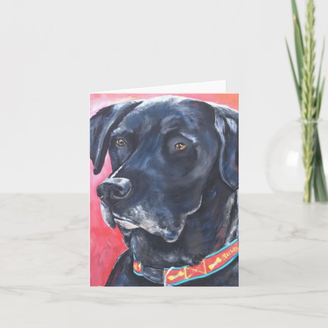 "Rumba" - Pet Portrait Notecard (Front)