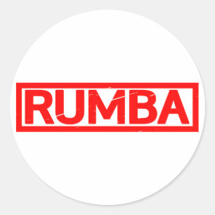 Rumba Stamp Classic Round Sticker