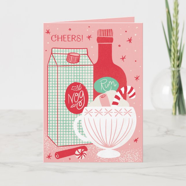 Rumbelievable Holiday Cheers Folded Greeting Card (Front)