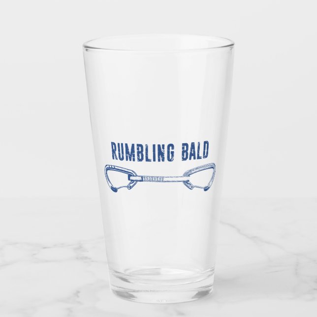 Rumbling Bald Climbing Quickdraw Glass (Front)