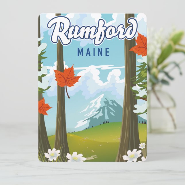 Rumford Maine travel poster (Standing Front)