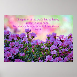 Rumi Beautiful garden Poster