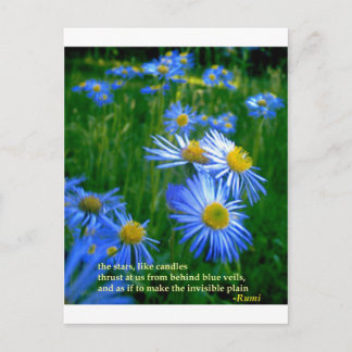 Rumi-Blue Postcard