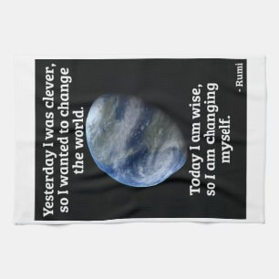 Rumi - Changing Myself Tea Towel