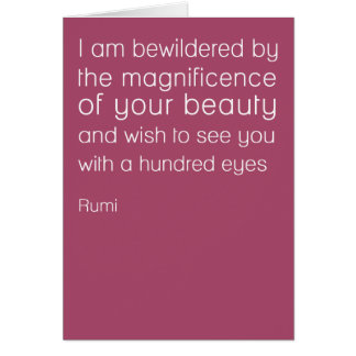 Rumi Eyes Card
