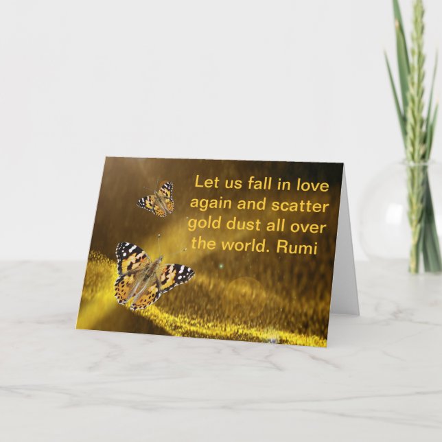 Rumi Fall in love again Card (Front)