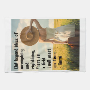 Rumi-I'll meet you there Tea Towel