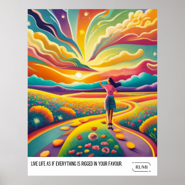 RUMI INSPIRING QUOTE POSTER (Front)