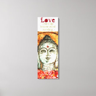 Rumi Love Quote Buddha Art Canvas Print
