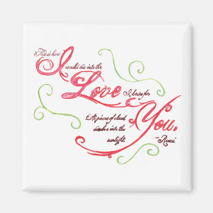 Rumi Love Quote Magnet