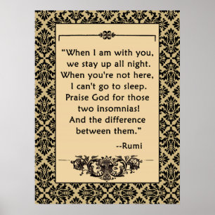 RUMI LOVE Quote on Poster or Print