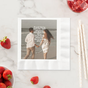 Rumi Love Story Add Your Photo Poem   Napkin