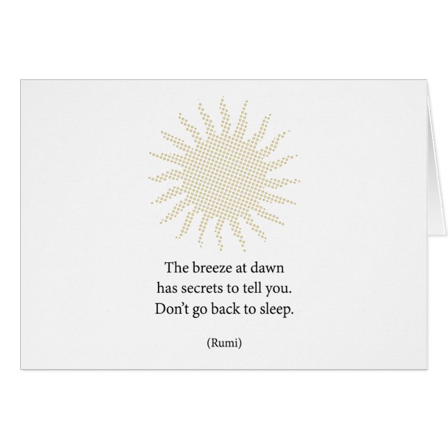 Rumi Morning Poetry (Front Horizontal)