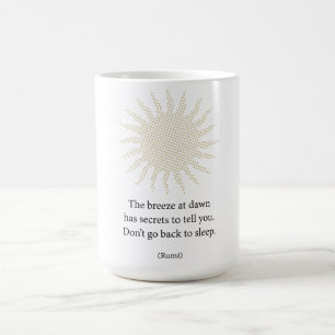 Rumi Morning Poetry Coffee Mug