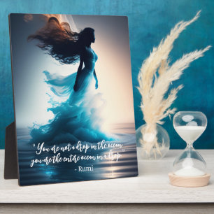 Rumi Ocean Quote Dreamscape Tabletop Plaque
