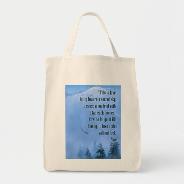 Rumi on Love Tote Bag (Front)