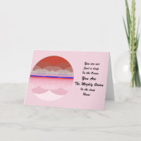 Rumi Quote Greeting Card. Ocean Mandala Design