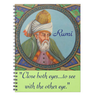 Rumi quote notebook