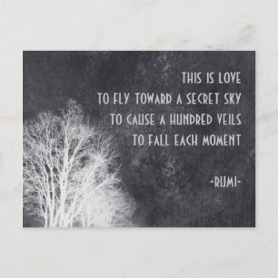 Rumi quote postcard