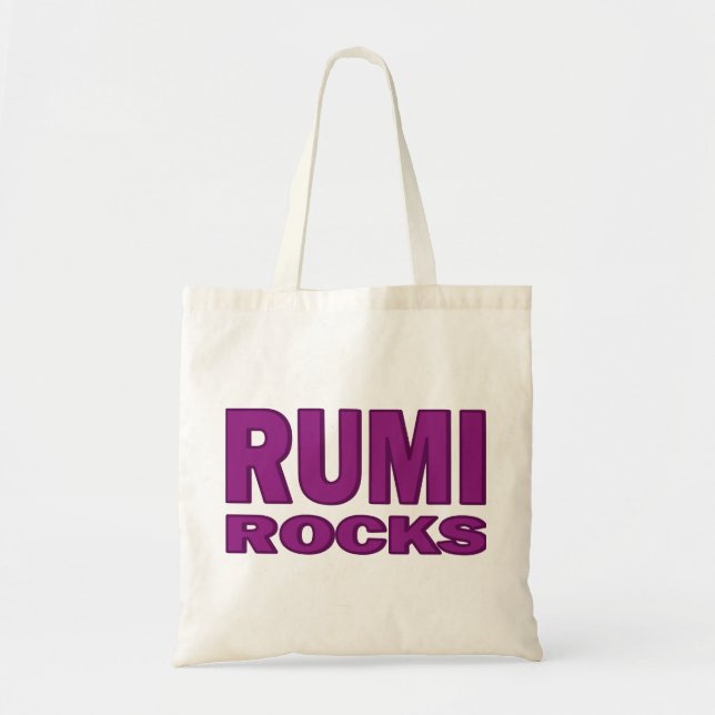 Rumi Rocks Tote Bag (Front)