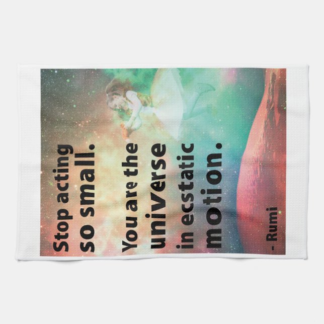 Rumi - Stop Acting So Small Tea Towel (Horizontal)