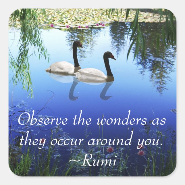 Rumi The wonders Square Sticker (Front)