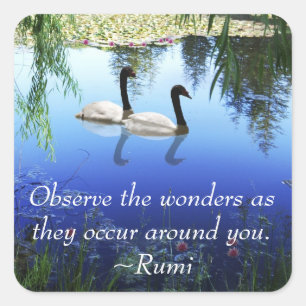 Rumi The wonders Square Sticker