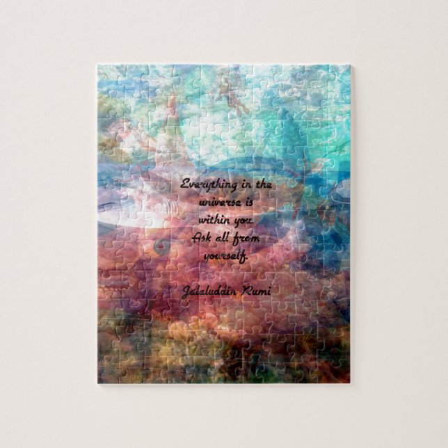 Rumi Uplifting Quote About Energy And Universe Jigsaw Puzzle (Vertical)