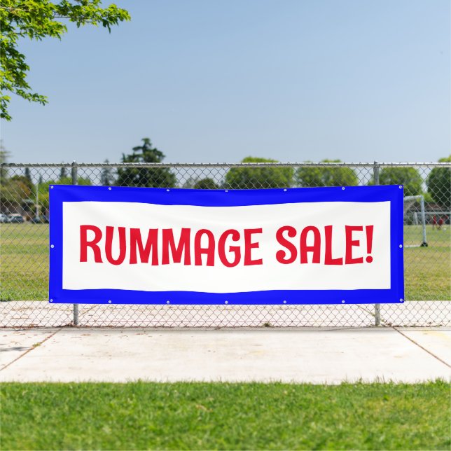 Rummage Sale! Red White and Blue Banner (Insitu)