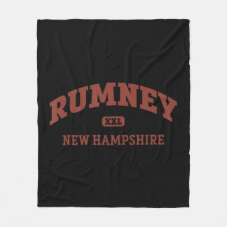 Rumney College Style Rock Climbing Area Design  Fleece Blanket