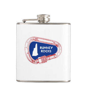 Rumney Rocks Climbing Carabiner Hip Flask
