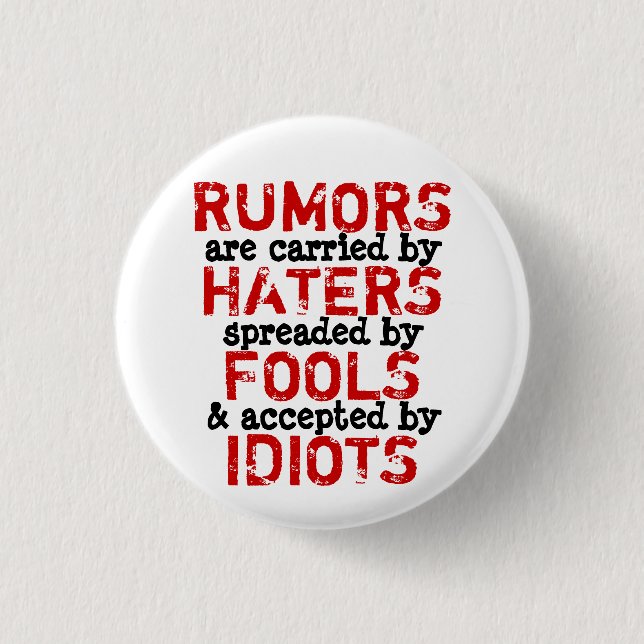 RUMORS ~ Button Truism (Front)