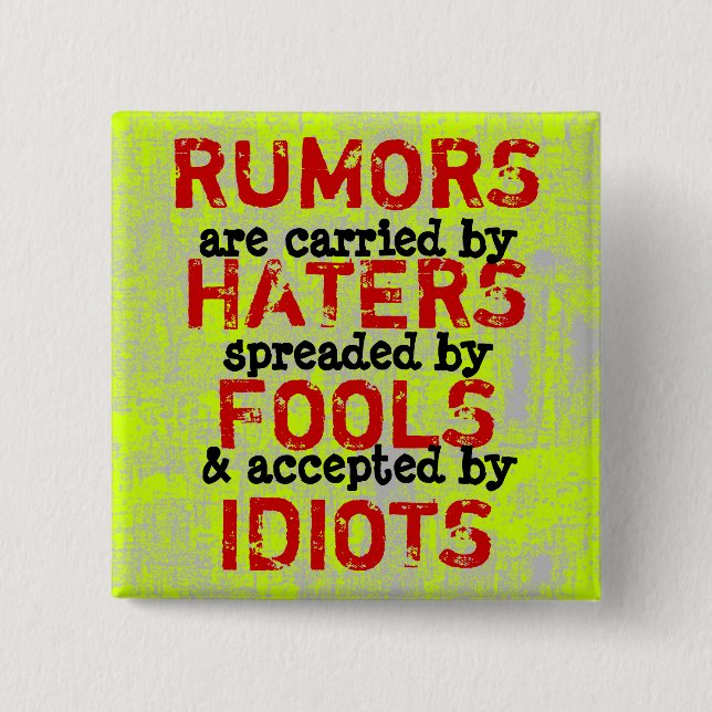 RUMORS ~ Button Truism (Front)
