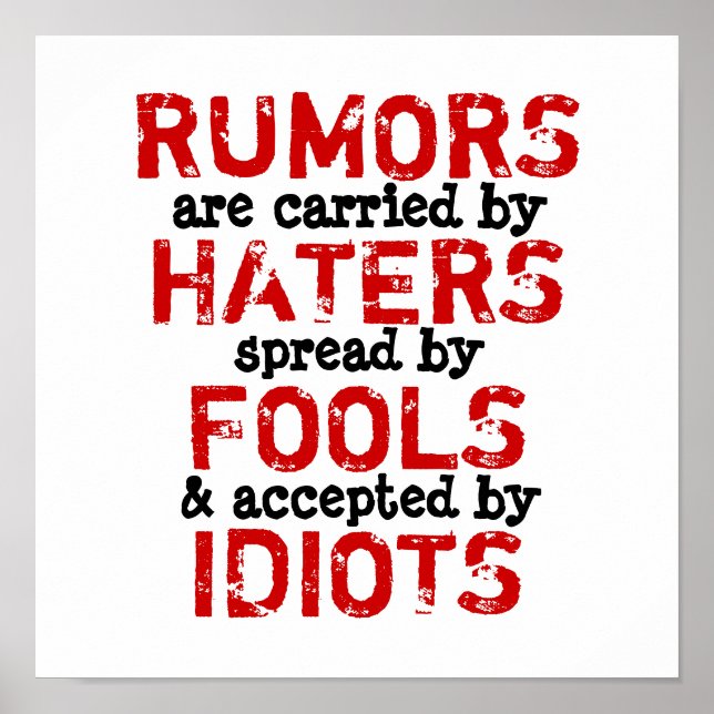 RUMORS - (Canvas & Size Options) Poster (Front)