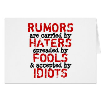 RUMORS ~ Card Truism / Philosophy