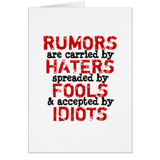 RUMORS ~ Card Truism / Philosophy