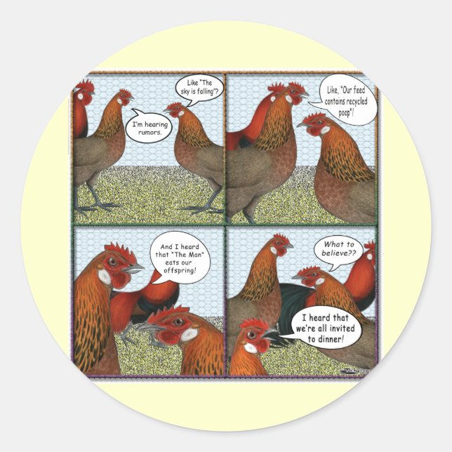 Rumours Classic Round Sticker (Front)