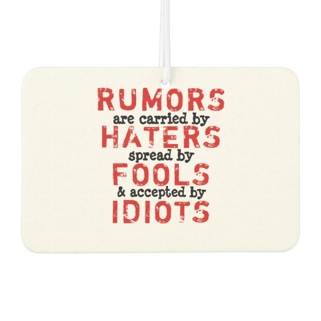 Rumours (More Options) - Car Air Freshener (Front)