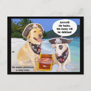 Rump Roast Pirate Booty Postcard
