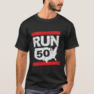Run 262 50 States Marathon Run Runner Inspired T-Shirt