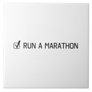 Run A Marathon Tile