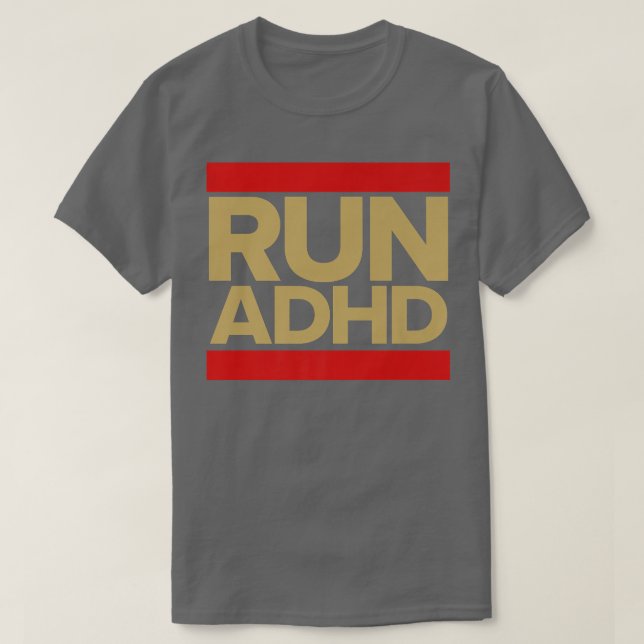 Run ADHD Awareness Shirt  (Design Front)