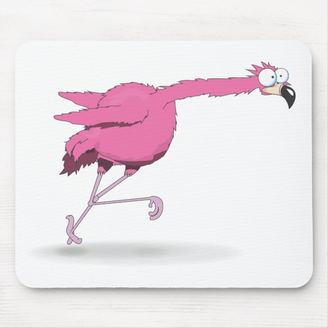 Run along Flamingo Mouse Mat (Front)