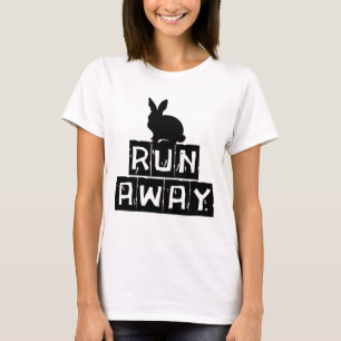 Run Away Funny Mediaeval Fantasy Design T-Shirt
