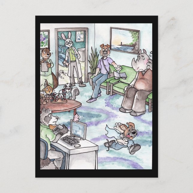 Run Away! Postcard (Front)