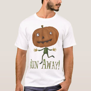 Run Away Pumpkin Destroyed T-shirt